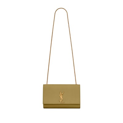 YSL KATE MEDIUM IN GRAIN DE POUDRE EMBOSSED LEATHER 364021BOW0W3321 (24*14.5*5.5cm)